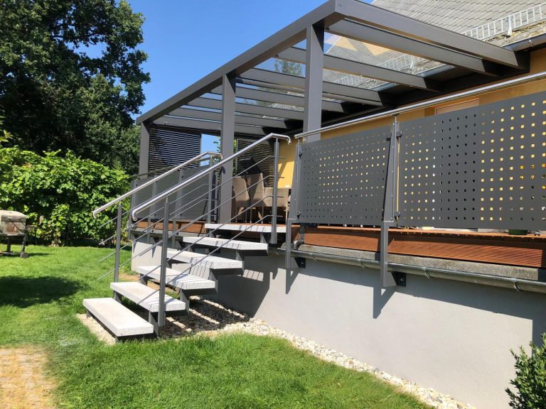 Stahl-Lochblech Geländer