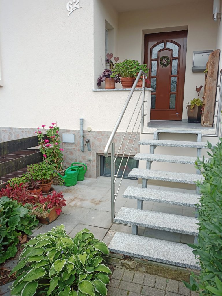 Edelstahl Geländer Treppe