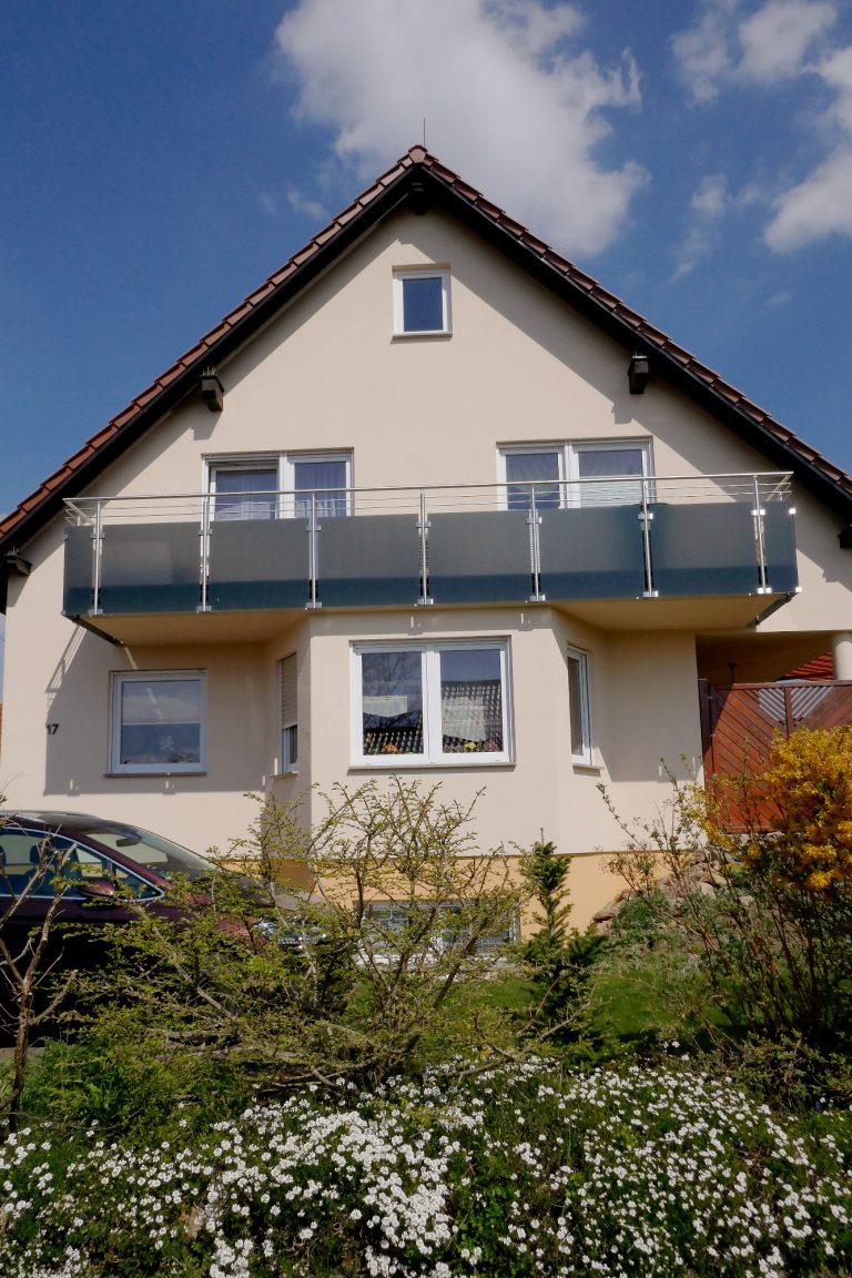 Edelstahl Glas Geländer