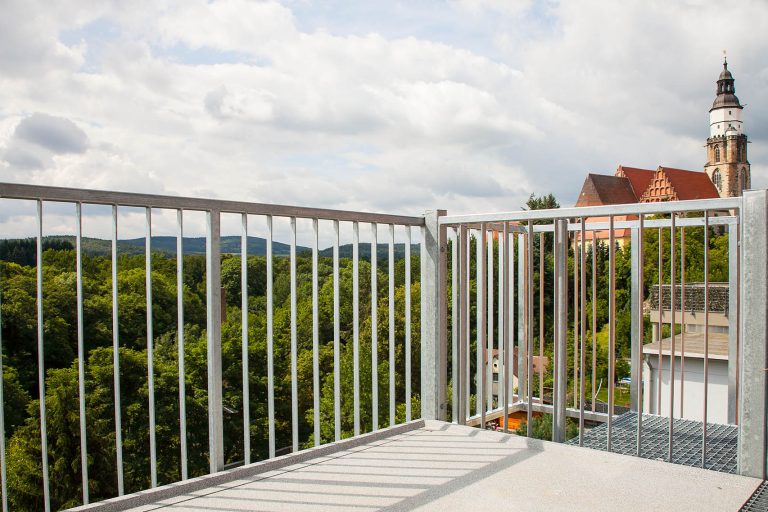 Stahlgeländer aus Stäben