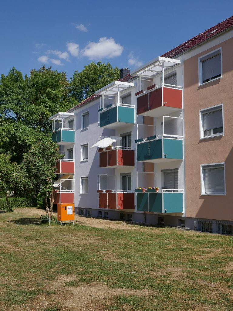 Stahlgeländer mit Trespa