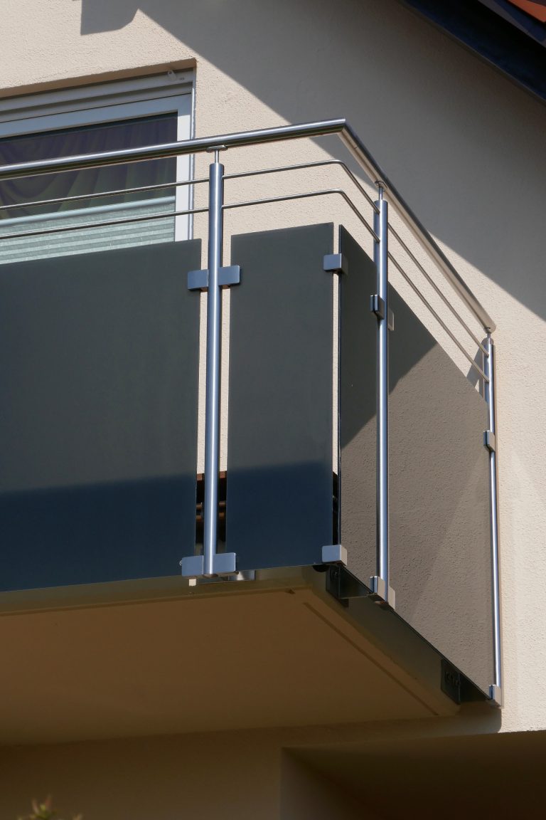Edelstahl Glas Geländer