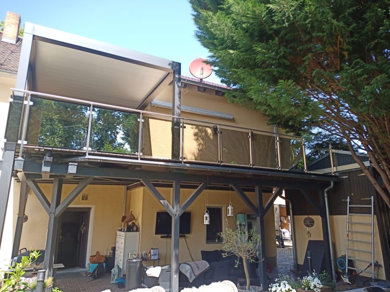 Edelstahl Parsol Glas Geländer