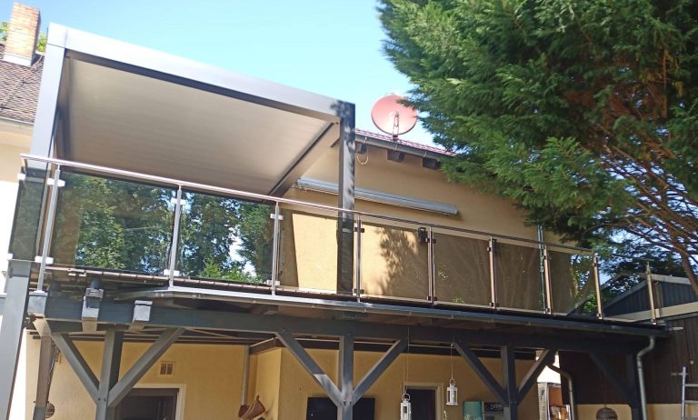 Edelstahl Parsol Glas Geländer