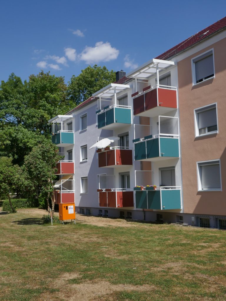 Stahlgeländer mit Trespa